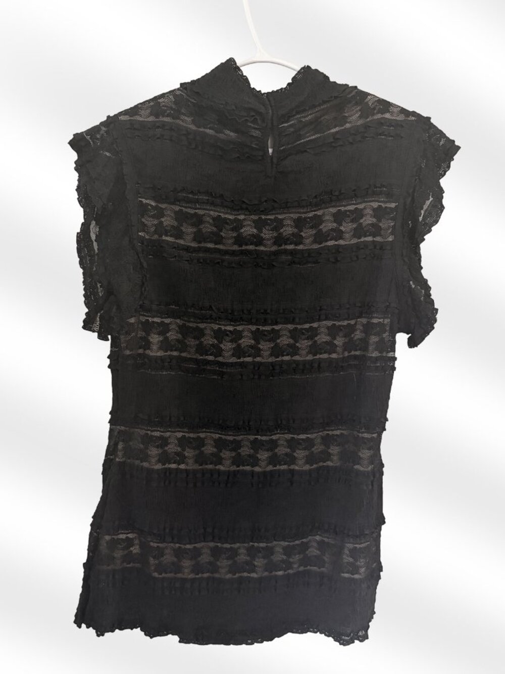 Max Studio Lace Top - Picture 2 of 4